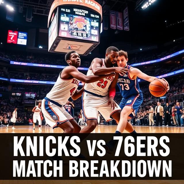 knicks vs 76ers match player stats