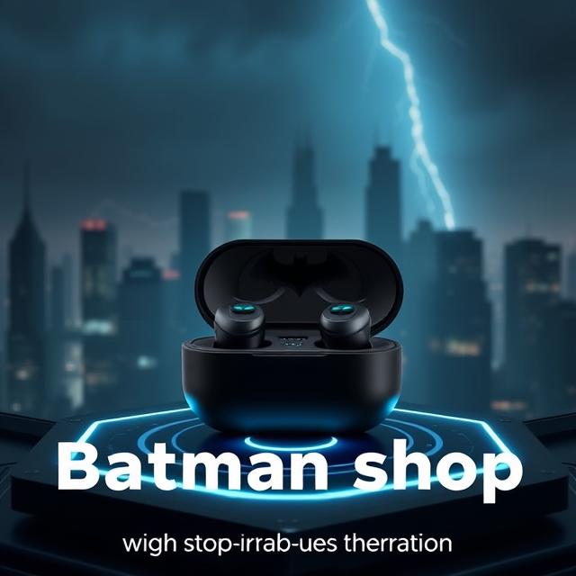 rs 125 only on thespark shop batman style wireless bt earbuds